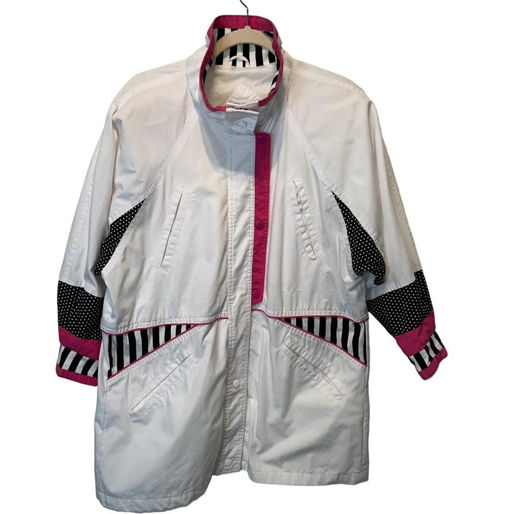 VTG 90s Color Block Patchwork Current Scene Jacket Size Medium